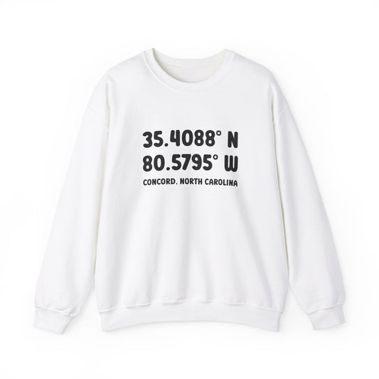 Concord North Carolina NC Coordinance Crewneck Sweatshirt