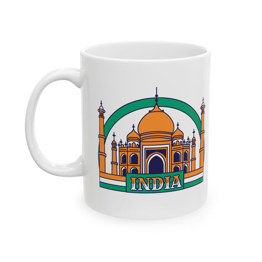 India Souvenir Travel Ceramic Coffee Mug