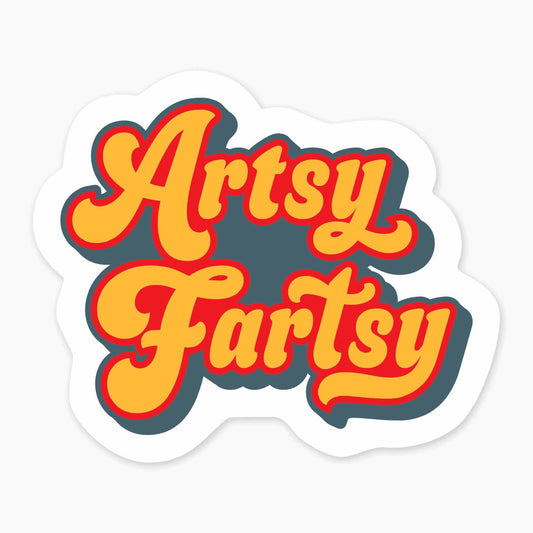 Artsy Fartsy - 3" Art Sticker - sticker, laptop decor, durable