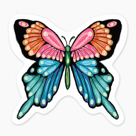 Butterfly - 3" Art Sticker - sticker, laptop decor, durable