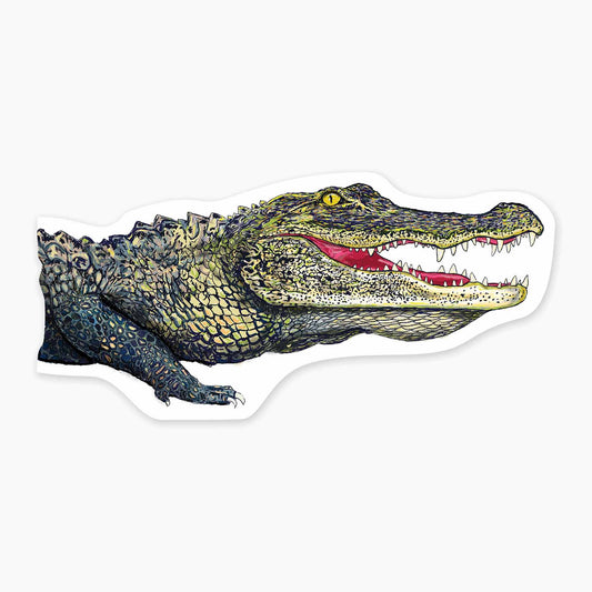 Alligator - 3" Art Sticker - sticker, laptop decor, durable