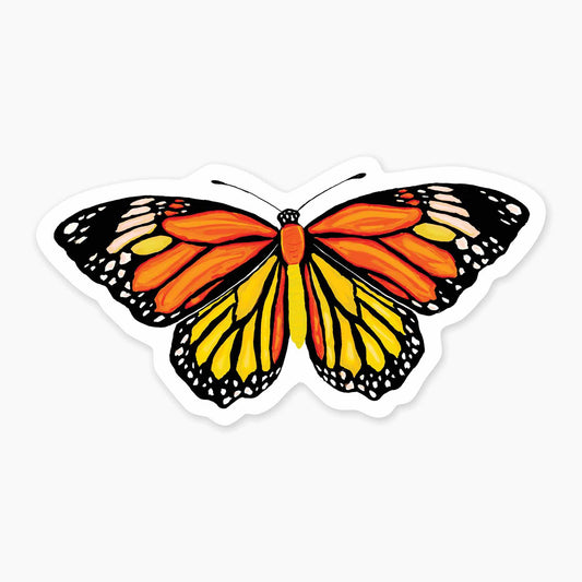 Monarch - 3" Art Sticker - sticker, laptop decor, durable