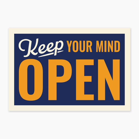 Open Mind - 3" Art Sticker - sticker, laptop decor, durable