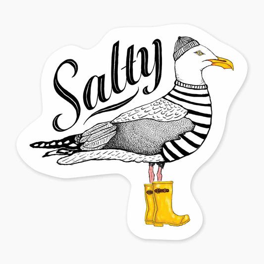 Salty - 3" Art Sticker - sticker, laptop decor, durable