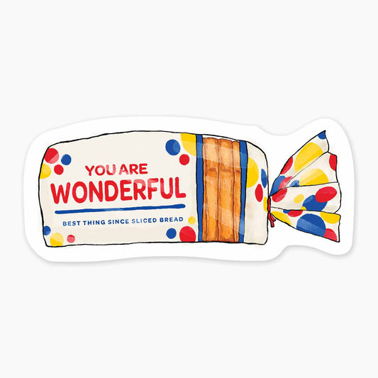 Wonderful - 3" Art Sticker - sticker, laptop decor, durable