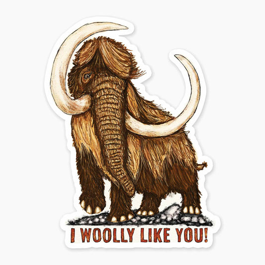 Woolly Like You - 3" Art Sticker - sticker, laptop decor, durable