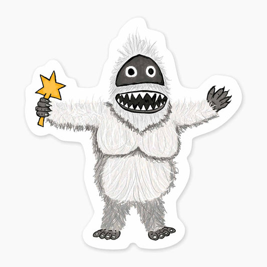 Yeti - 3" Art Sticker - sticker, laptop decor, durable