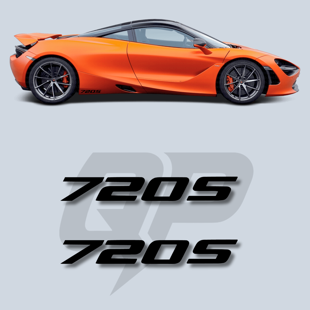 McLaren 720S Side Script Decals