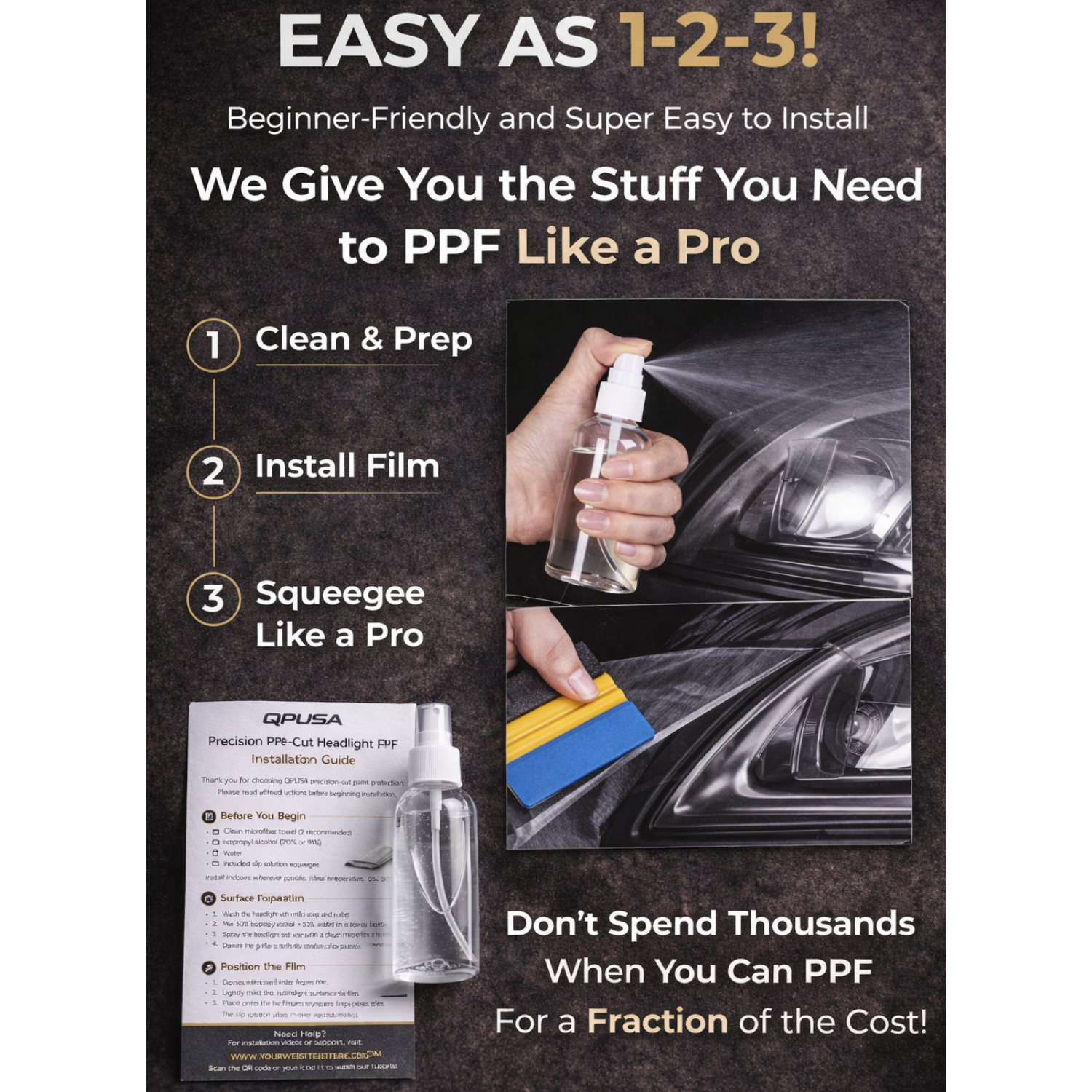 Alfa Romeo 4C (2015–2018) Front Paint Protection Film Kit | Pre-Cut PPF