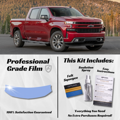 Chevrolet Silverado 1500 (2019-2022) Partial Hood PPF Protection Kit - Pre-Cut