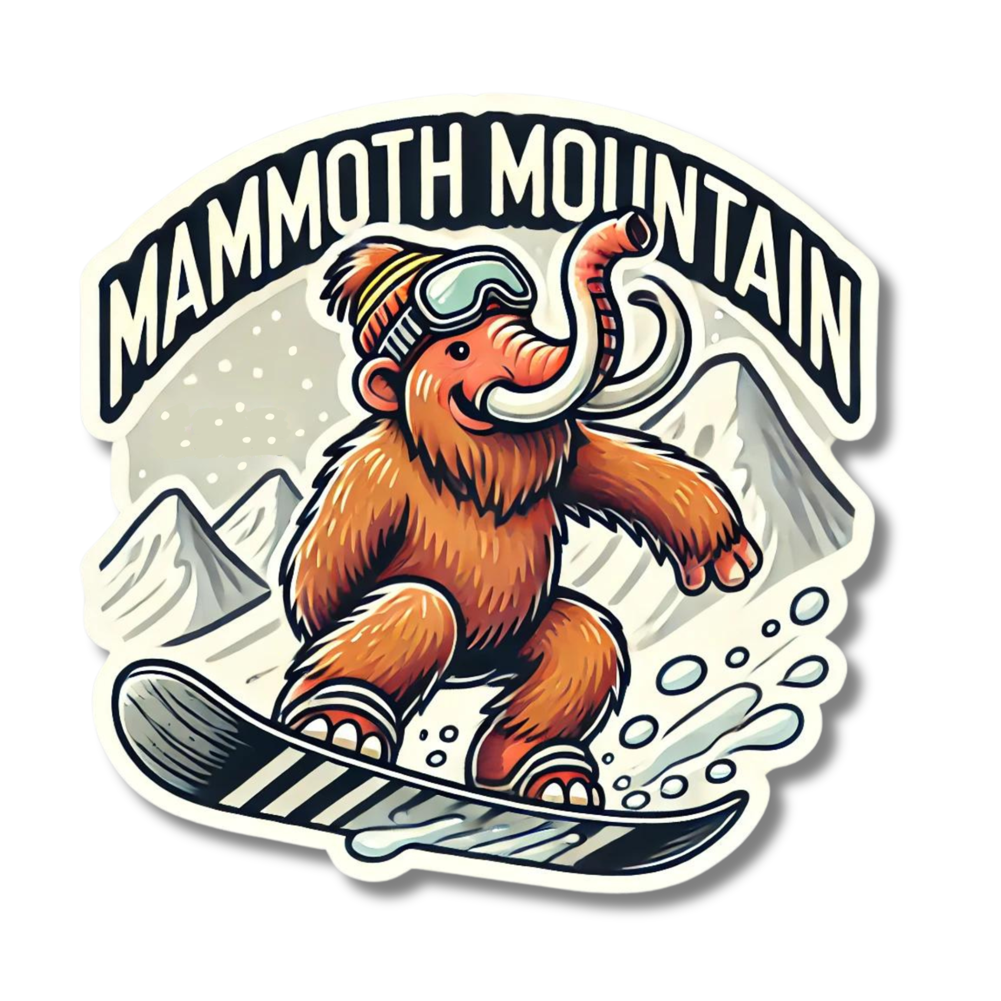 Mammoth Mountain California Snowboarding Sticker