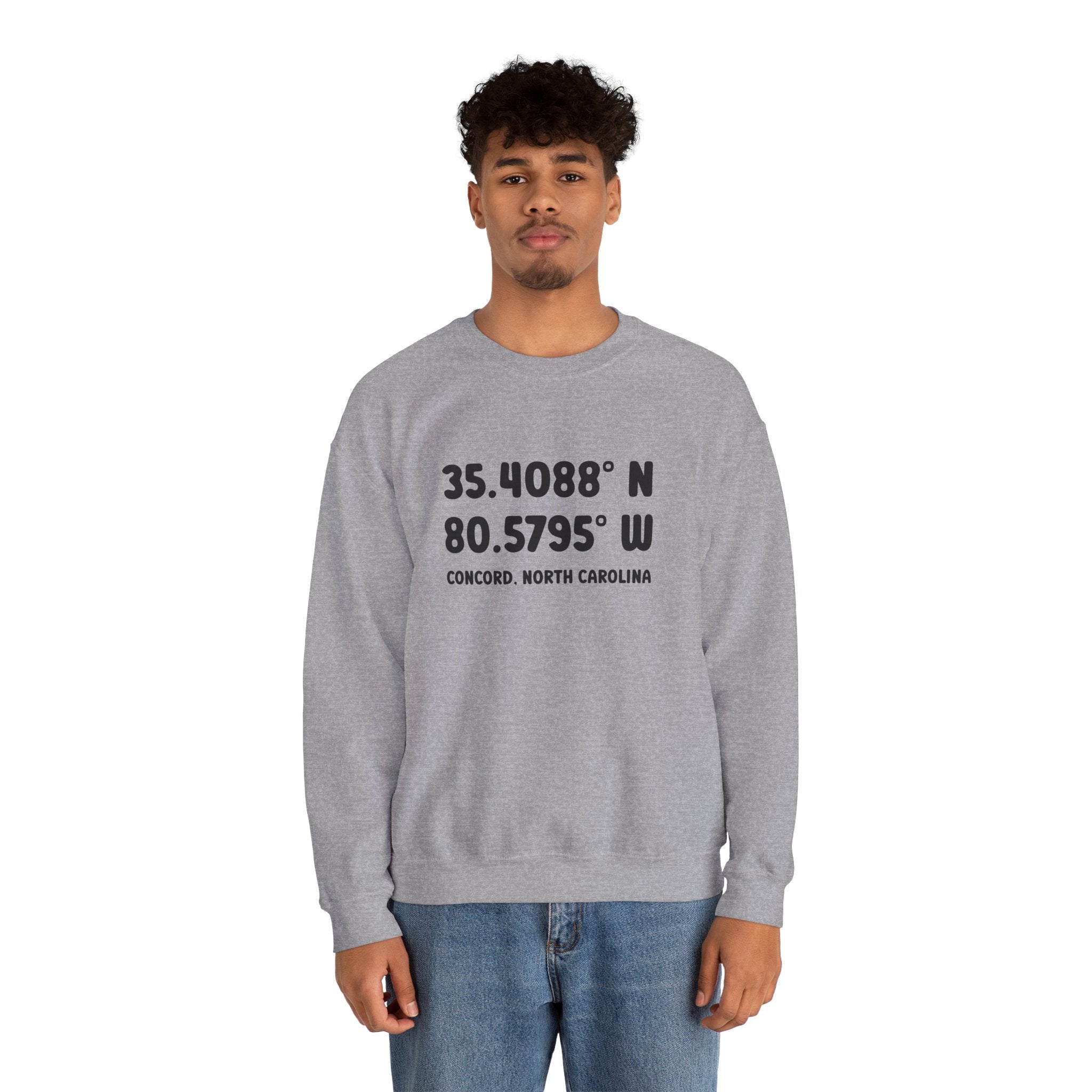 Concord North Carolina NC Coordinance Crewneck Sweatshirt