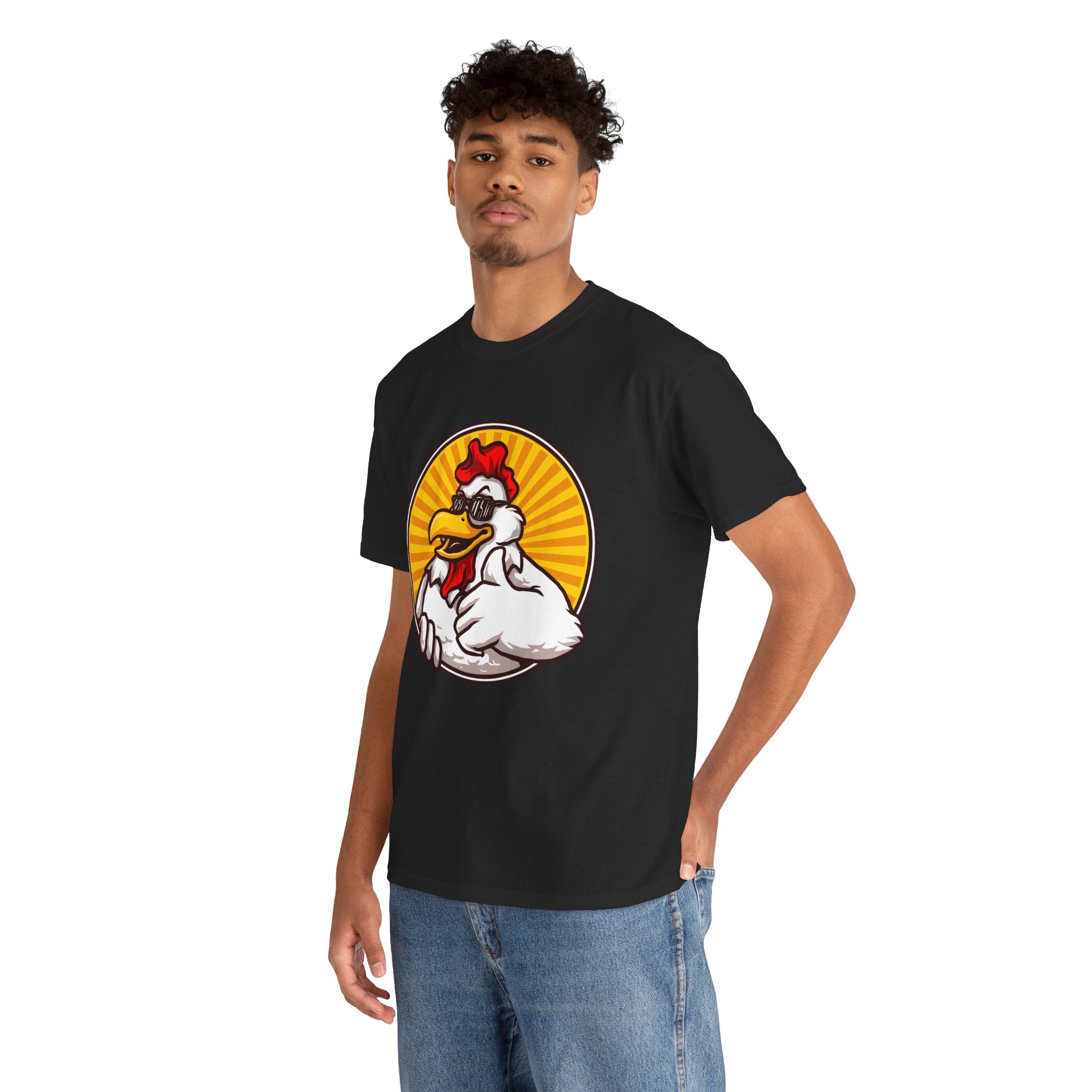 Thumbs Up Chicken Funny Unisex Graphic Novelty T-Shirt