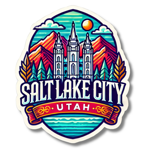 Salt Lake City Utah Souvenir Sticker