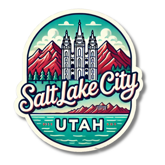 Salt Lake City Utah Souvenir Sticker