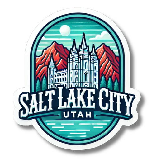 Salt Lake City Utah Souvenir Sticker