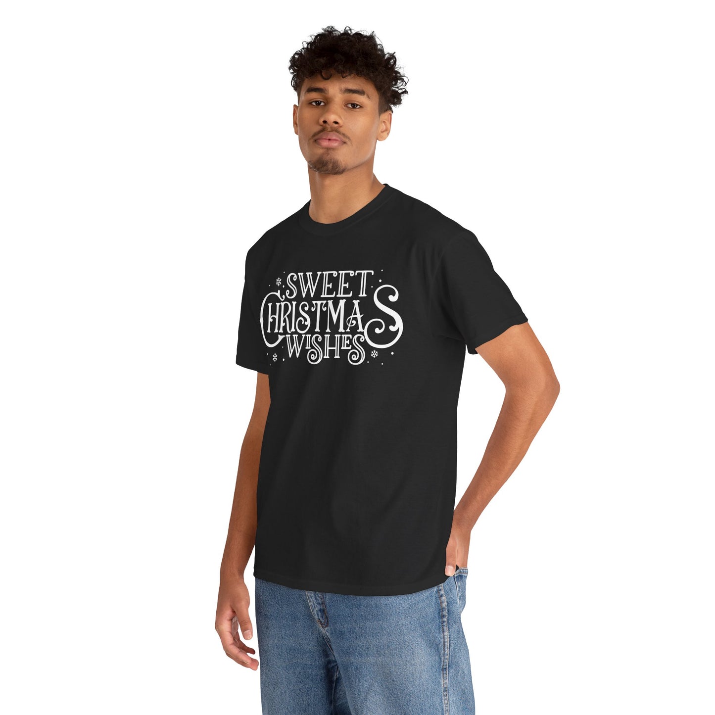 Sweet Christmas Wishes Cute Holiday Graphic Novelty T-Shirt
