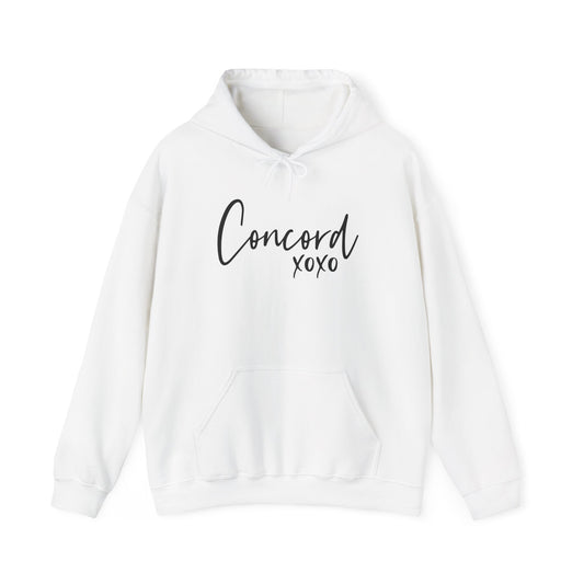 Concord North Carolina NC State Cursive Hoodie