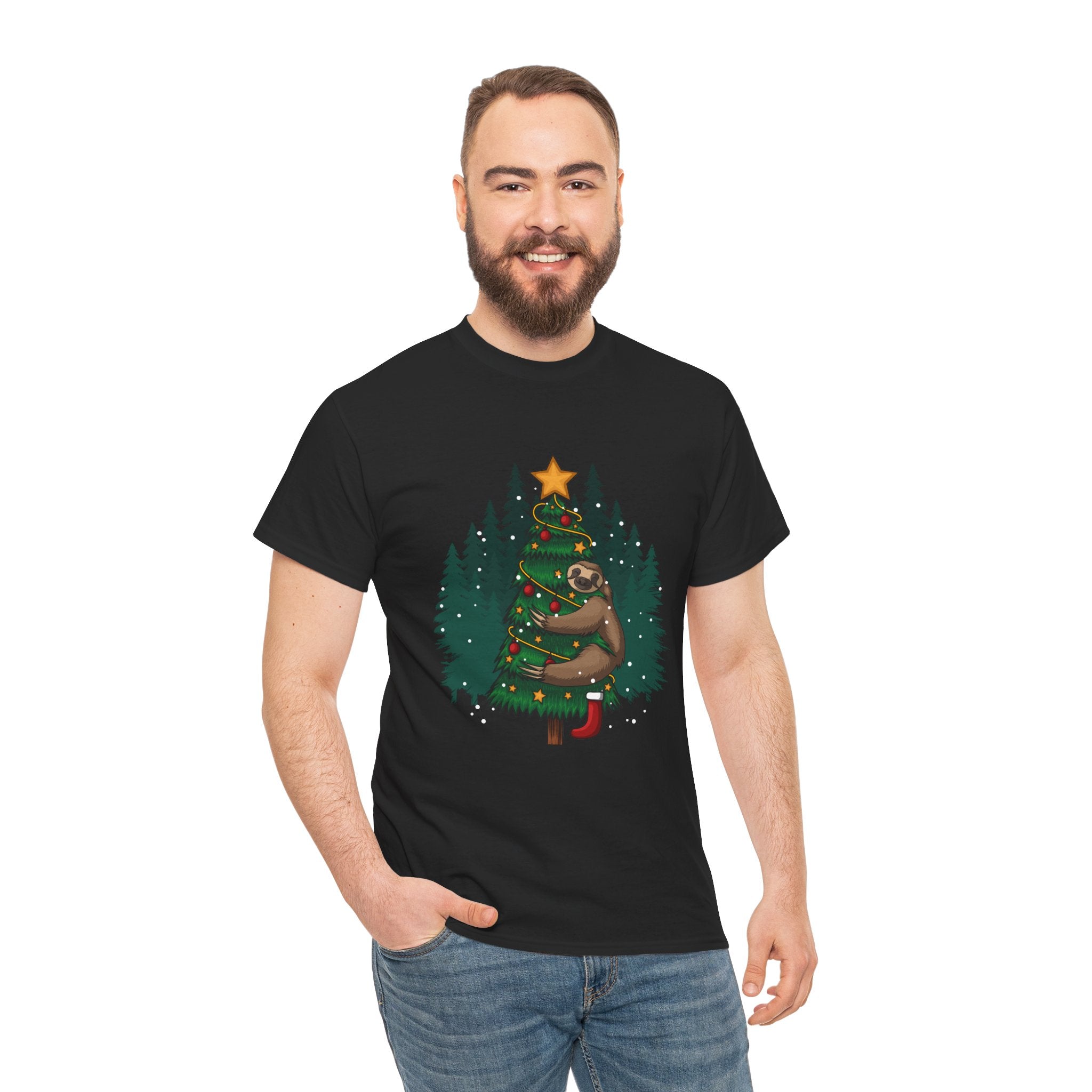 Funny Sloth Christmas Tree Unisex T-Shirt