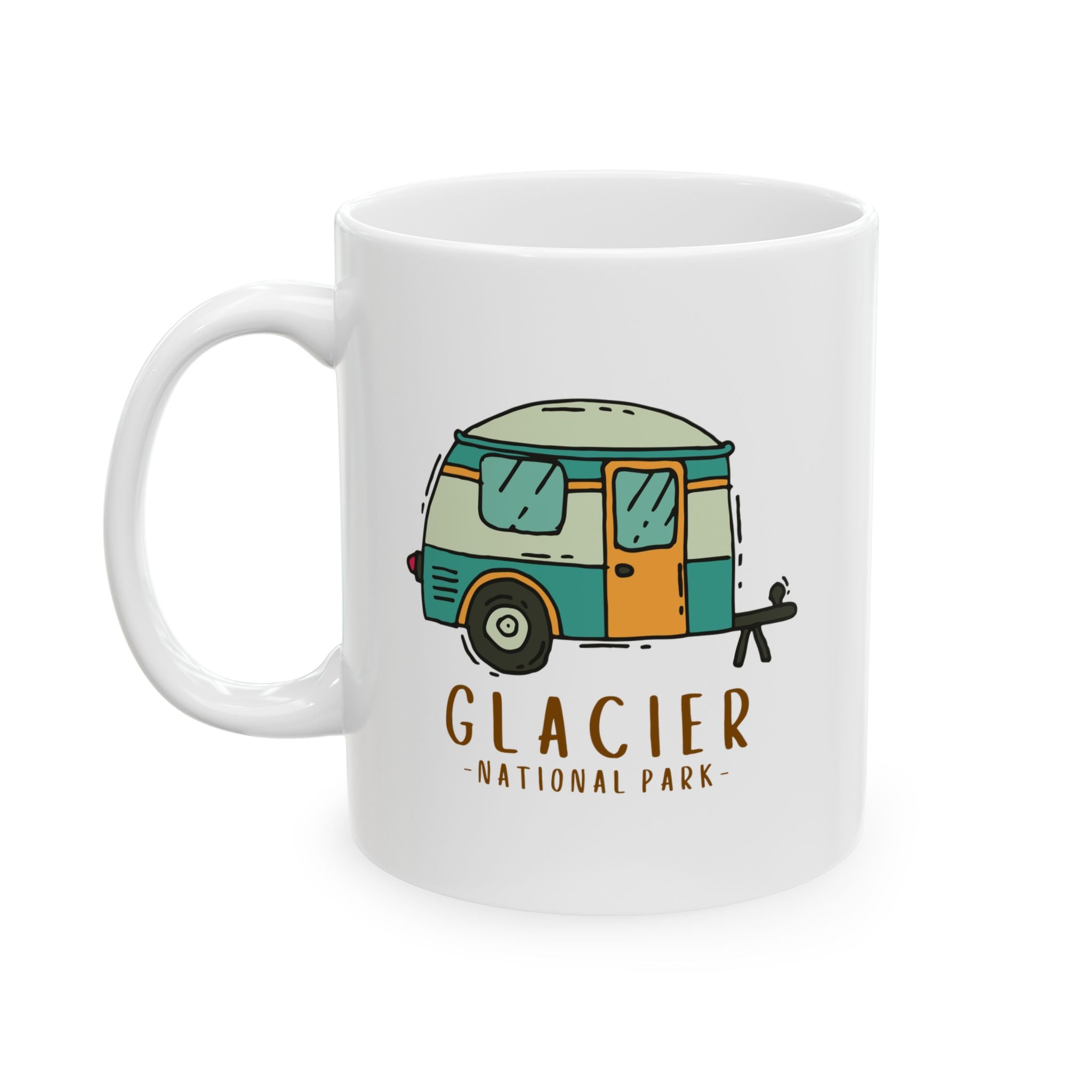 Glacier National Park Travel Souvenir Ceramic Outdoor Camping Coffee Mug