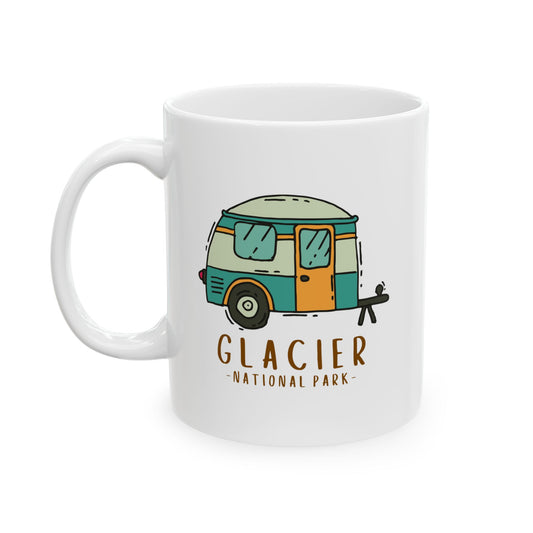 Glacier National Park Travel Souvenir Ceramic Outdoor Camping Coffee Mug