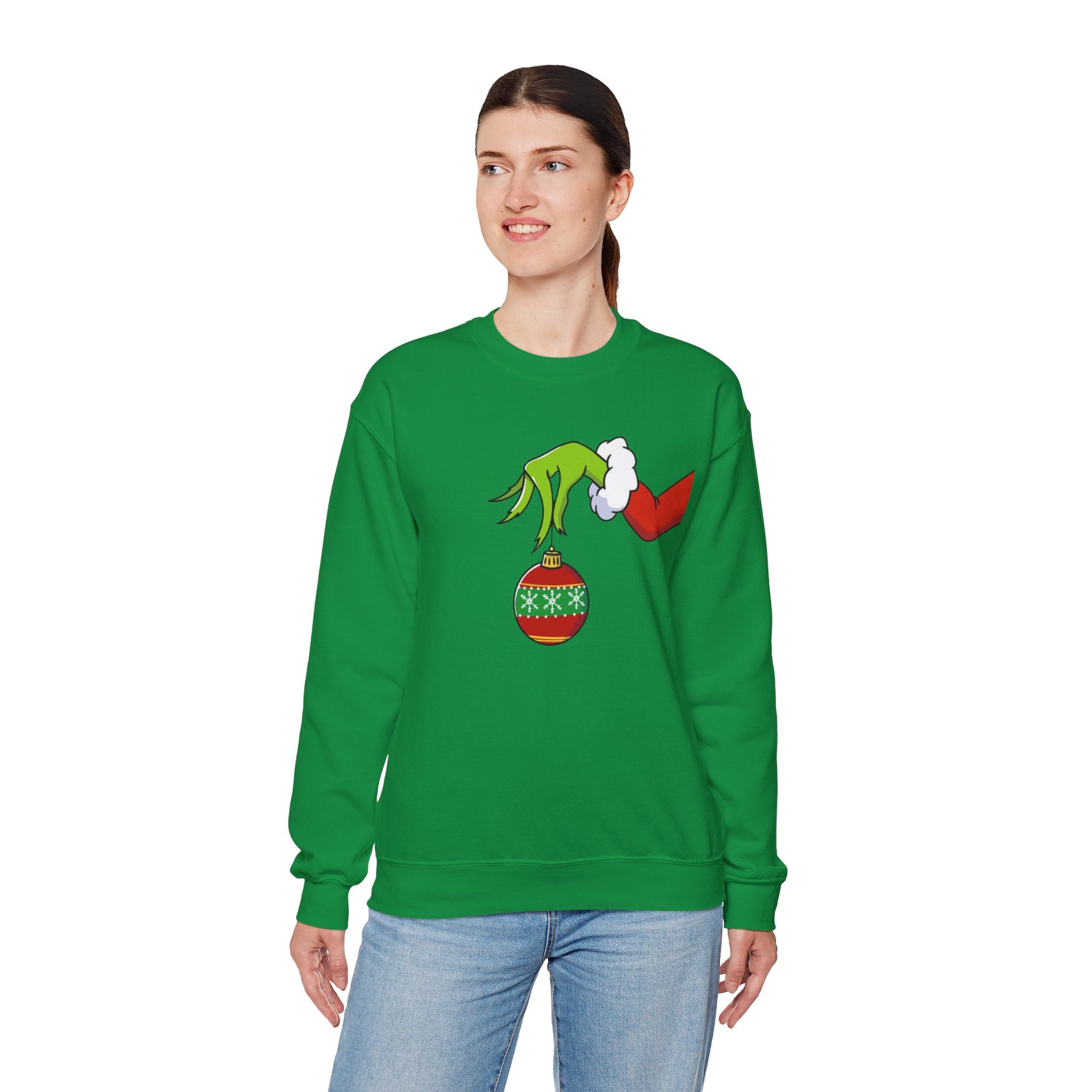 Grinch Ornament Christmas Movie Unisex Crewneck Sweatshirt