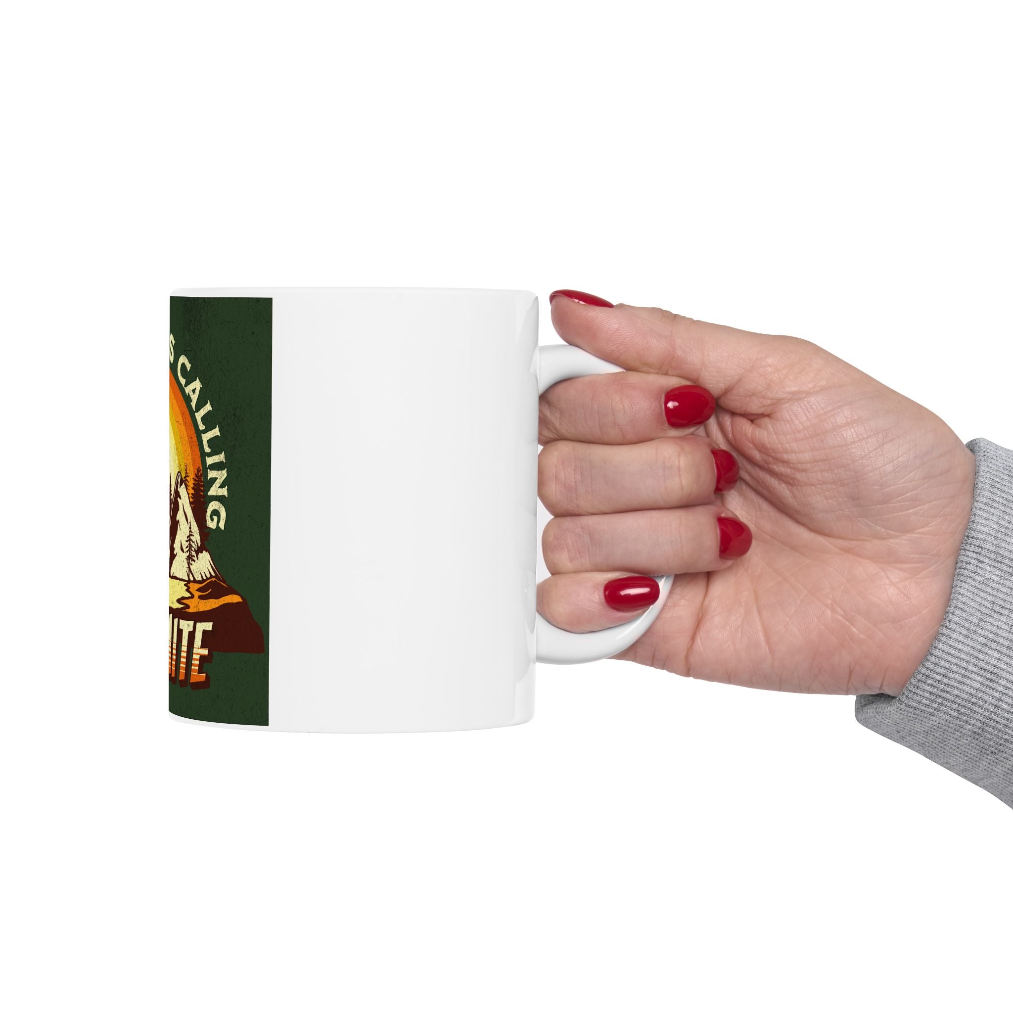 Yosemite National Park Retro Graphic Novelty Ceramic Coffee Mug