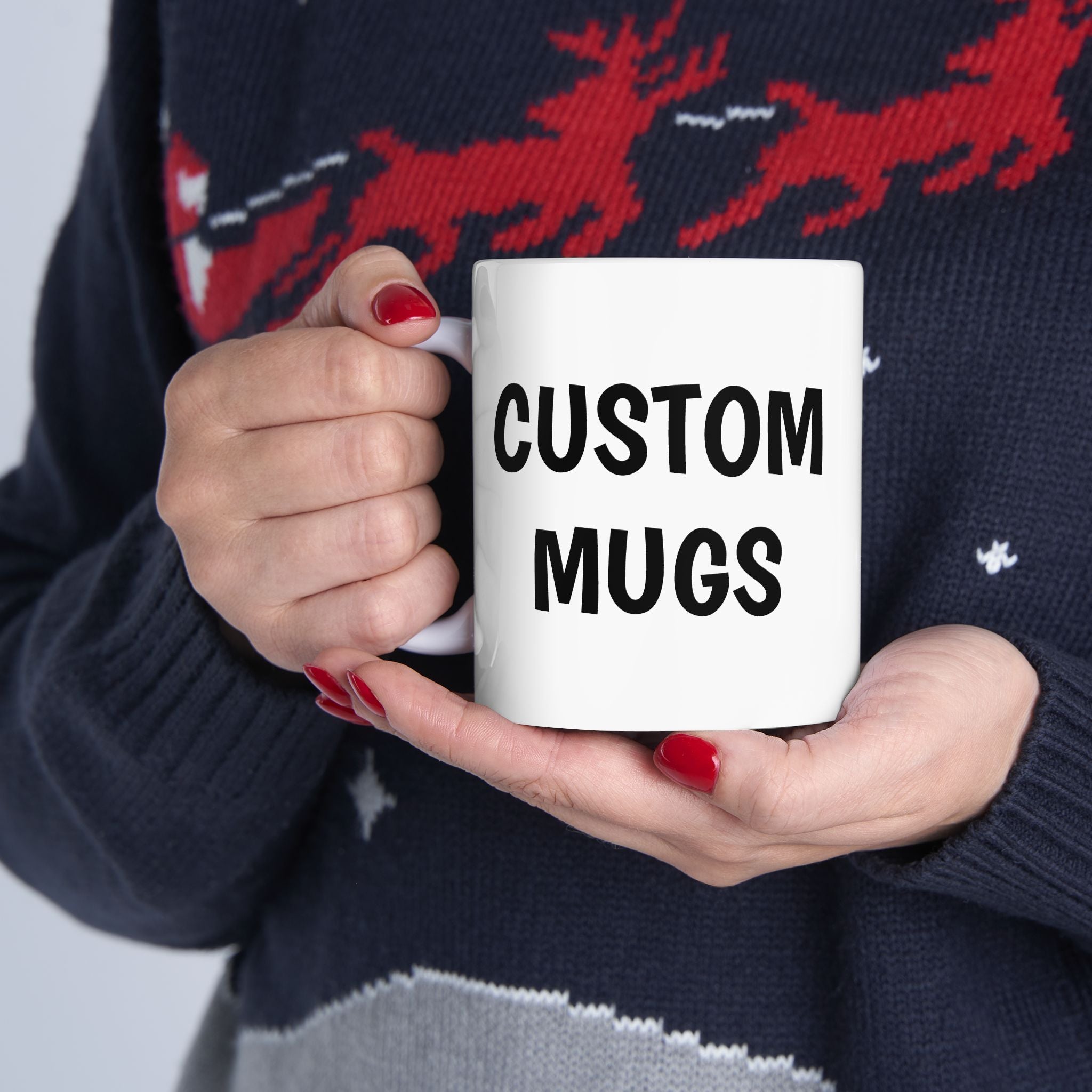 Custom Personalized Ceramic Mug Photo Text Family Friend Gift