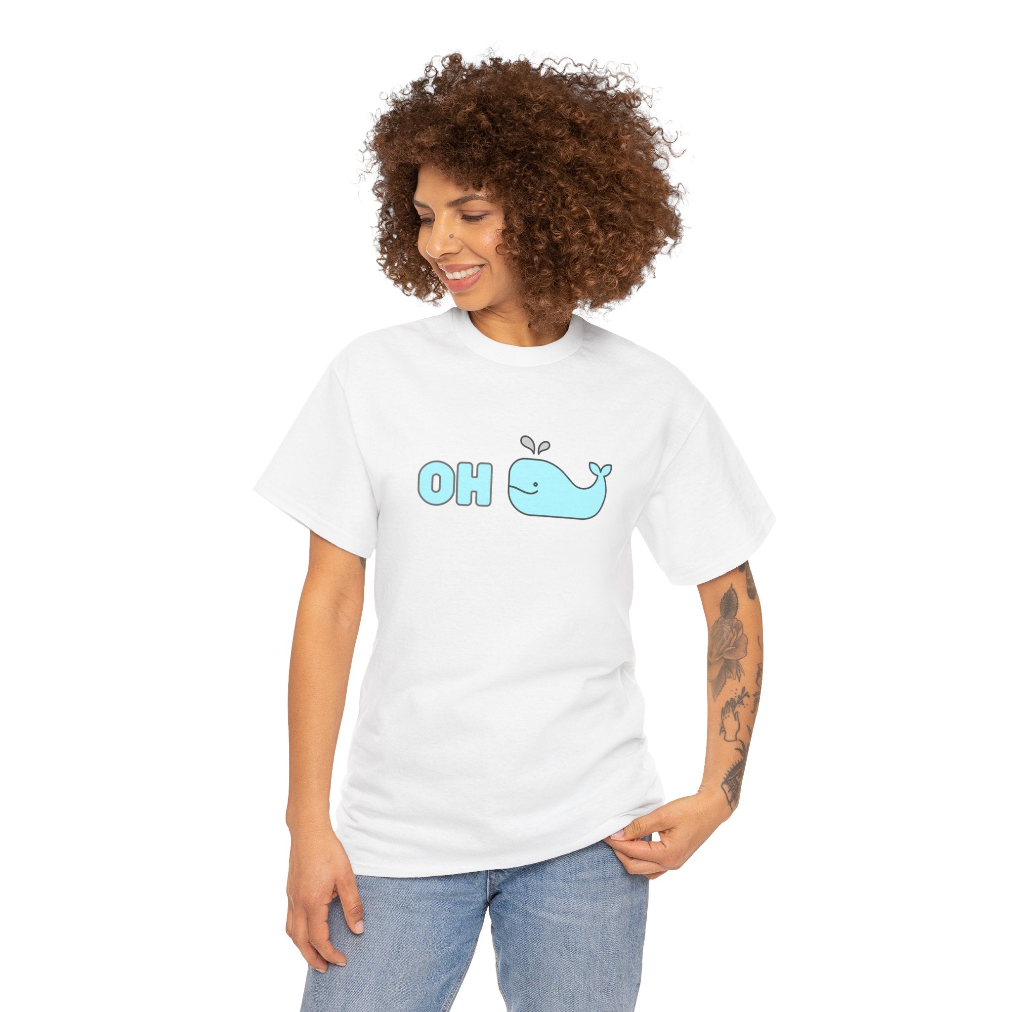 Oh Whale Funny Cute Graphic Novelty Gift Unisex T-Shirt