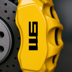 911 Bold Brake Caliper Decals - Set of 8 (6" to 3") - Premium Vinyl Stickers for Porsche 911