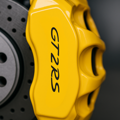 GT2 RS Brake Caliper Decals - Set of 8 (6" to 3") - Premium Vinyl Stickers for Porsche 911 GT2 RS