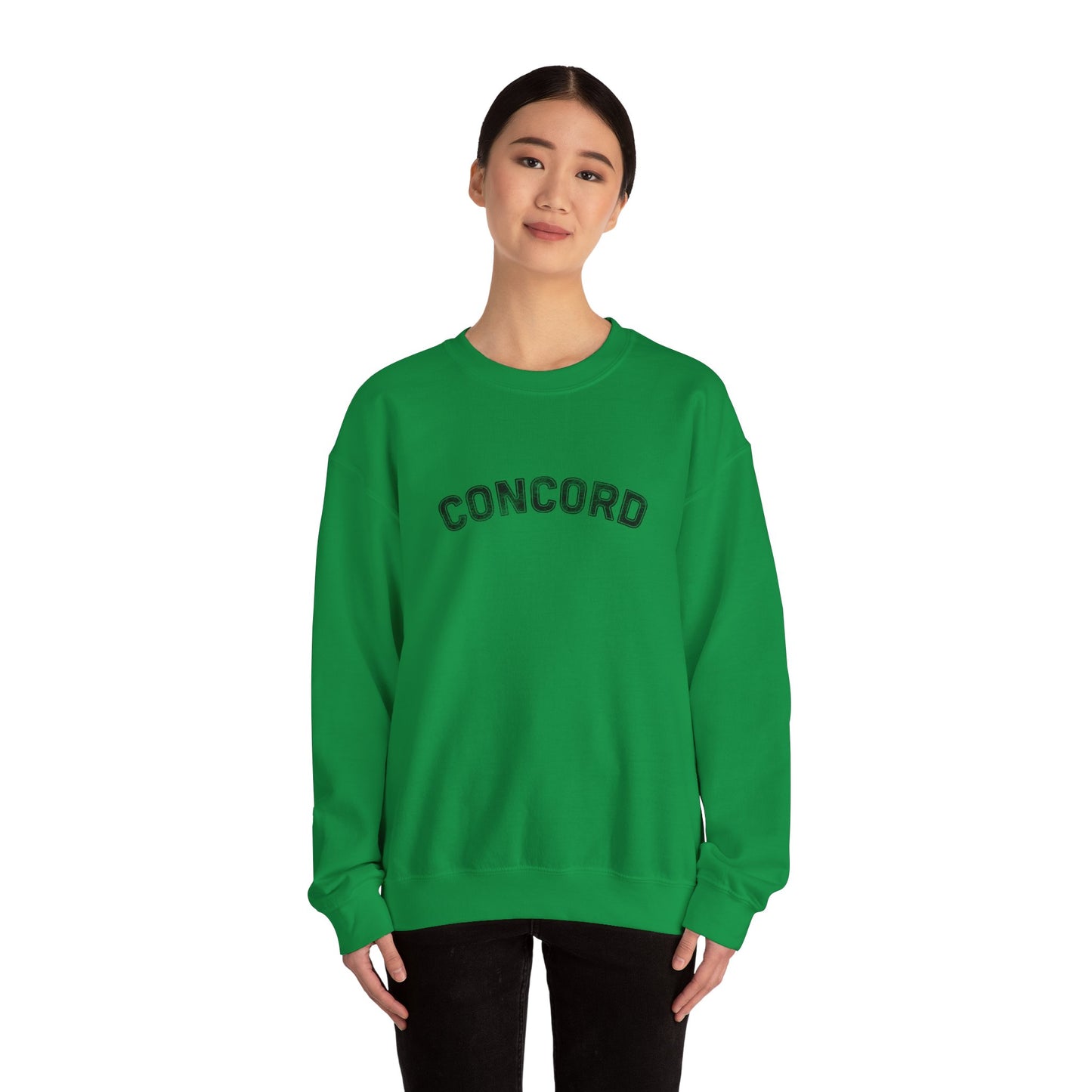 Concord North Carolina NC Curved Crewneck Sweatshirt