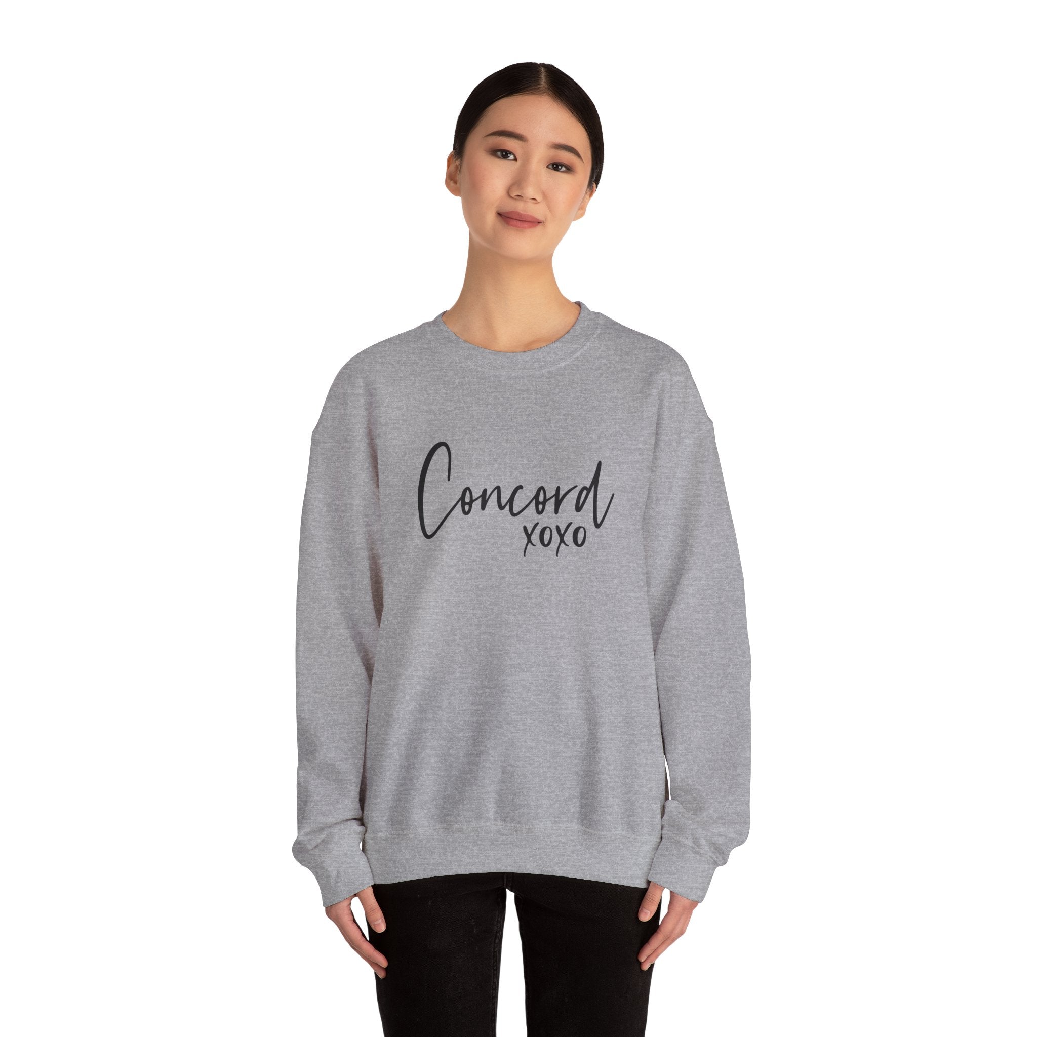 Concord North Carolina NC State Cursive Crewneck Sweatshirt