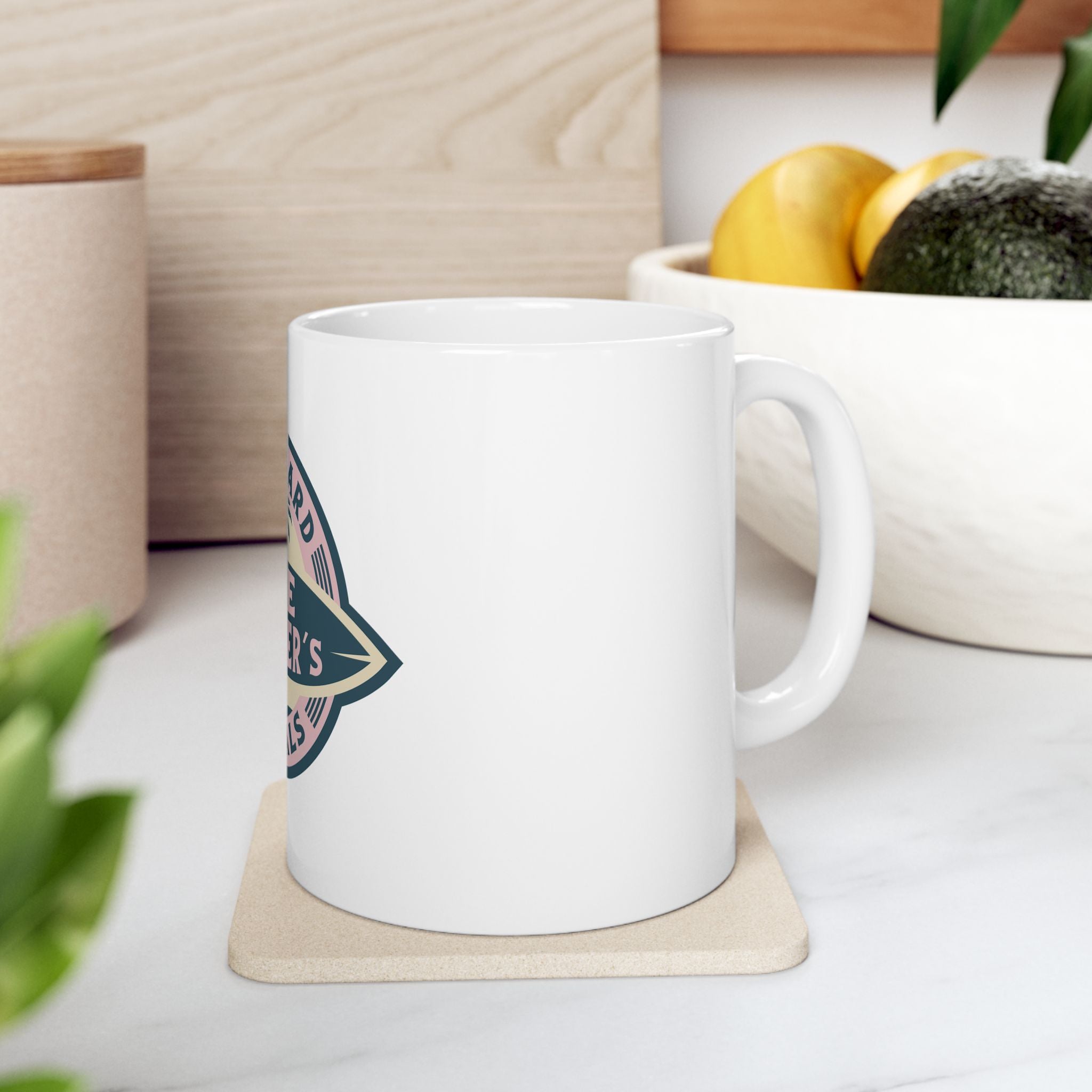 Retro Surf Rental Graphic Novelty Ceramic Coffee Mug