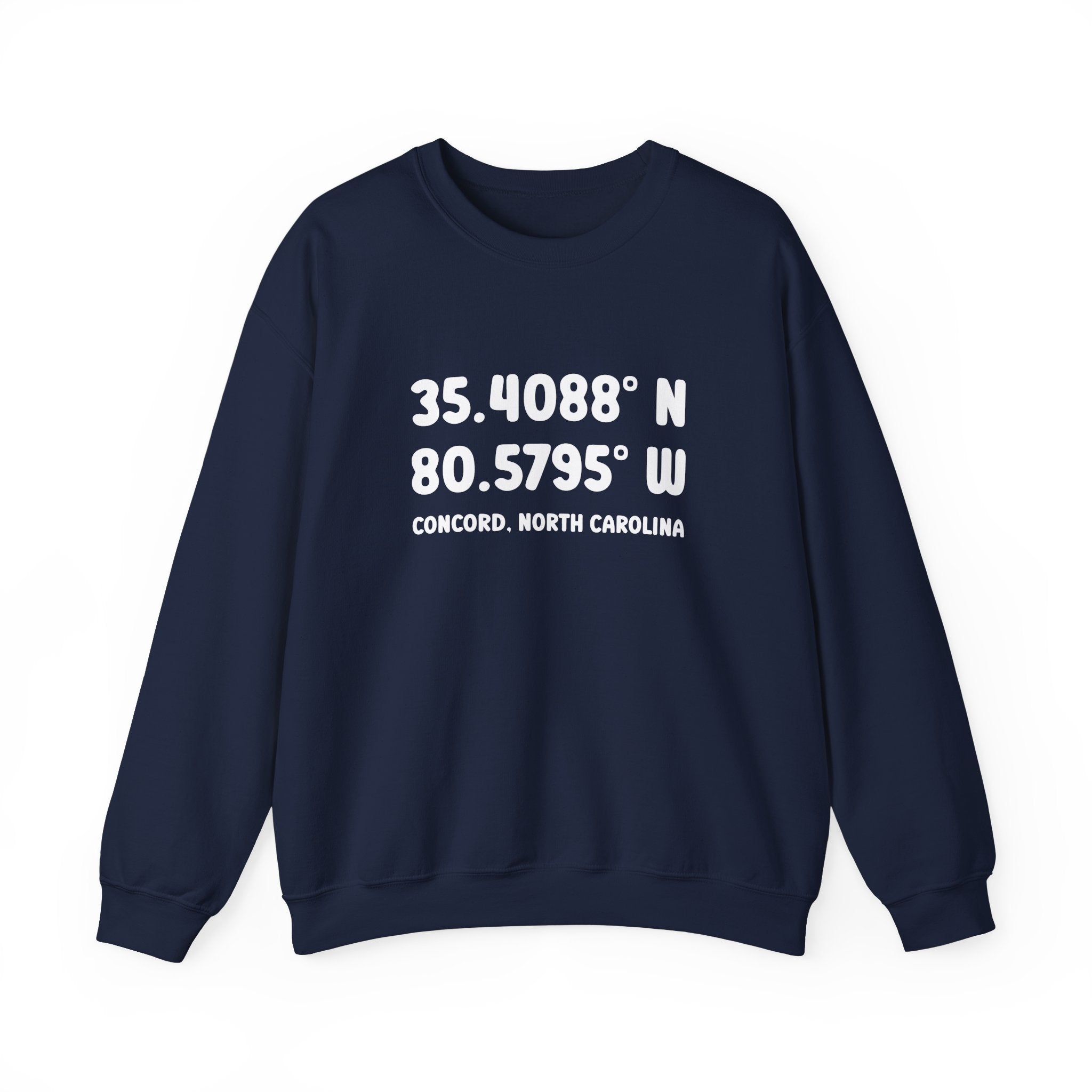 Concord North Carolina NC Coordinance Crewneck Sweatshirt