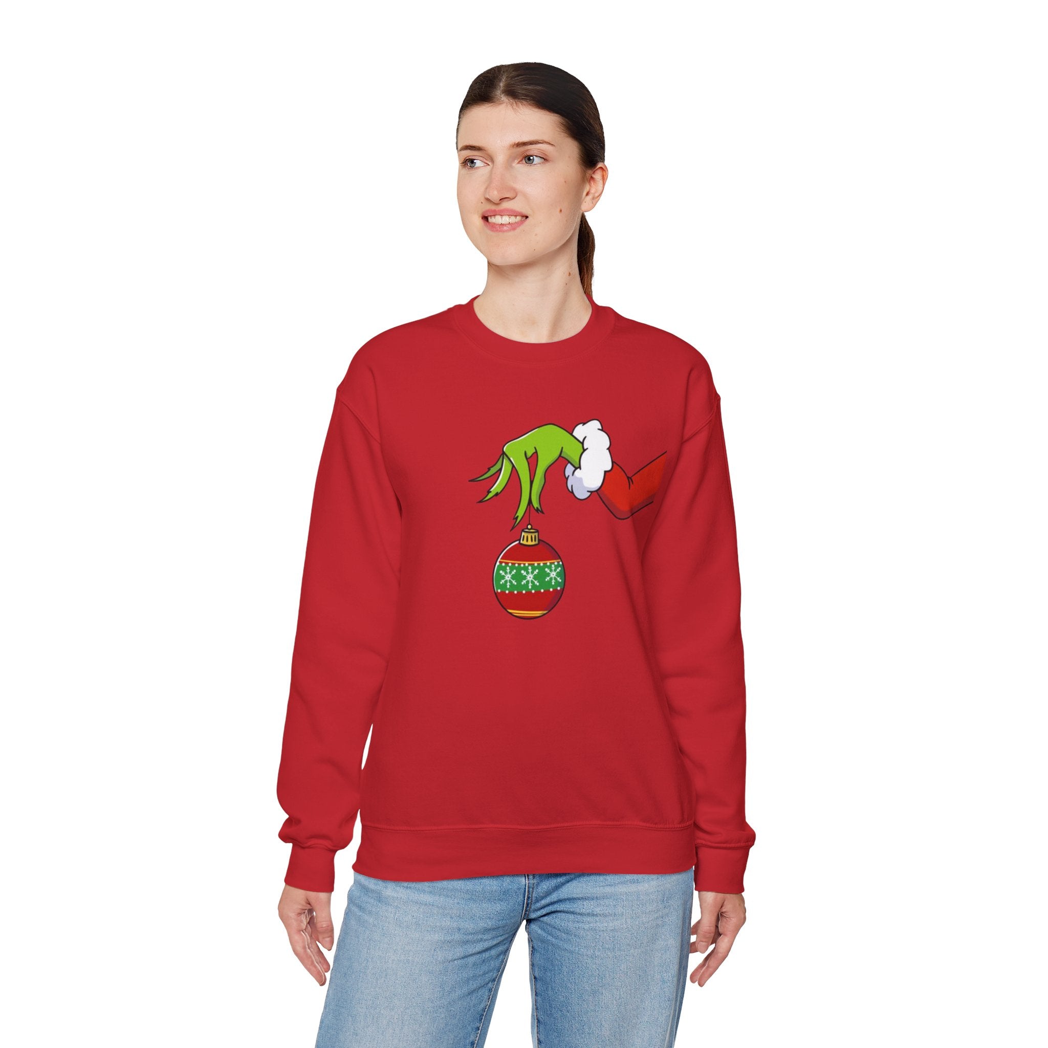 Grinch Ornament Christmas Movie Unisex Crewneck Sweatshirt