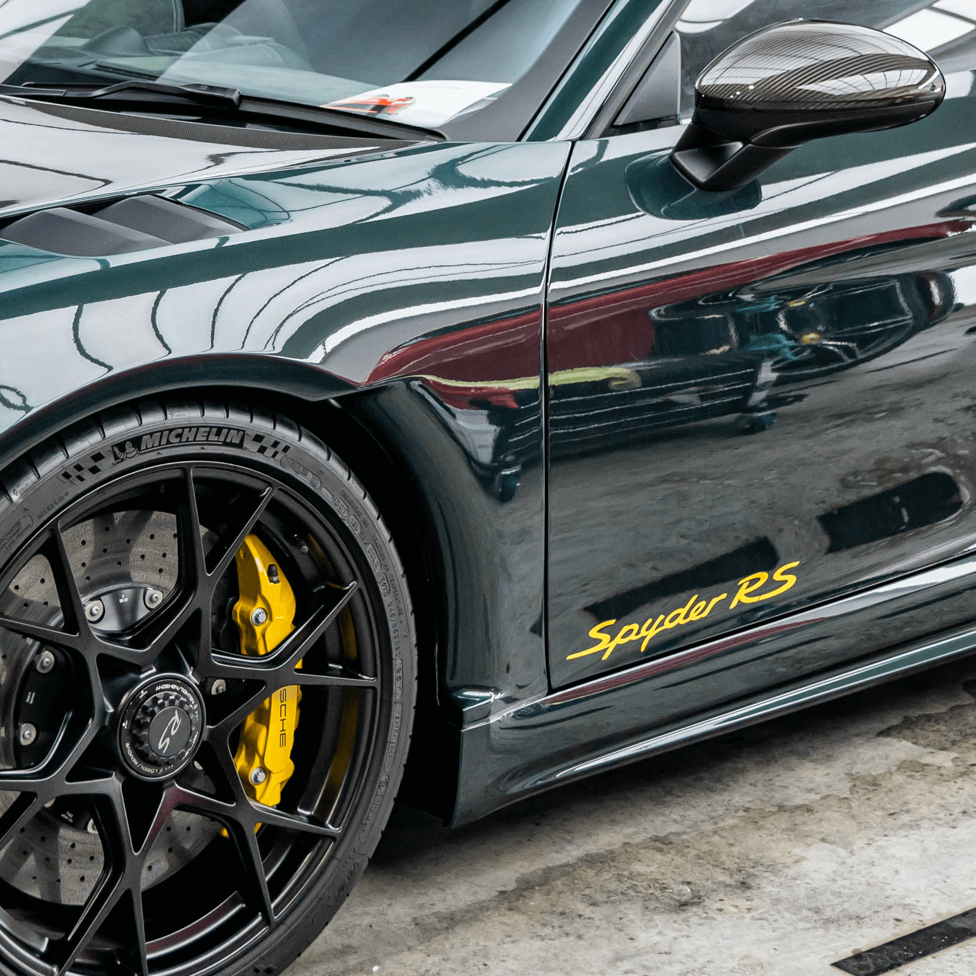 718 Spyder RS Style Door Decals (x2)