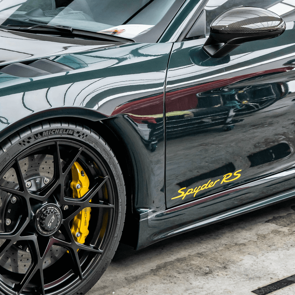 718 Spyder RS Style Door Decals (x2)
