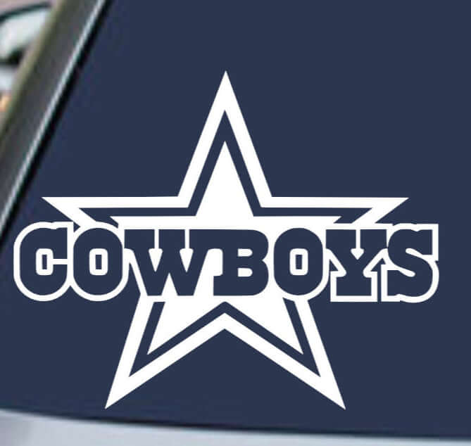 5" DALLAS COWBOYS Vinyl Decal Sticker Car Window Bumper STAR NFL FOOTBALL TEAM LOGO