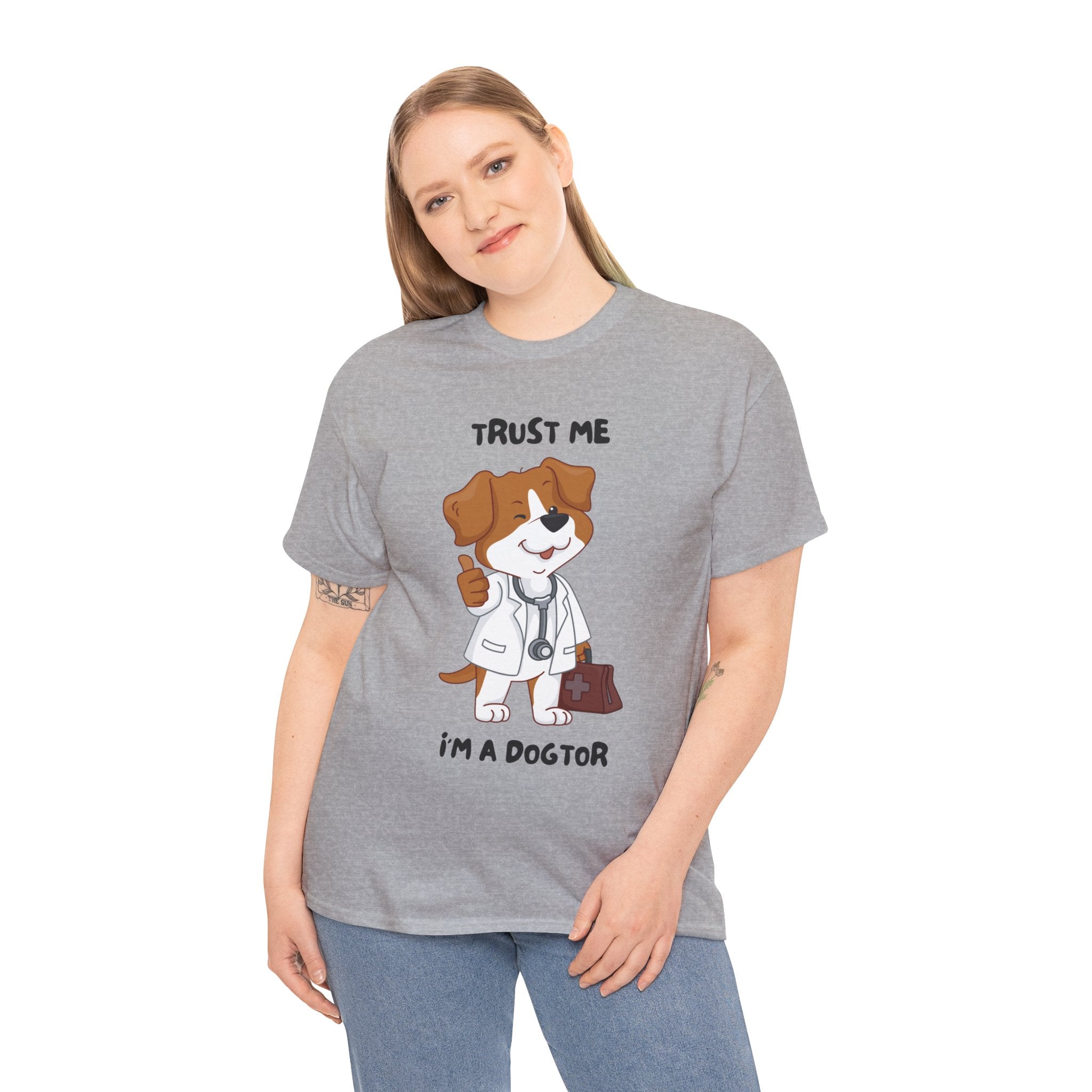 Trust Me I'm A Dogtor Funny Meme Graphic Novelty Gift Unisex T-Shirt