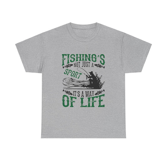 Fishings Not Just A Sport It's A Way Of Life Unisex Graphic Novelty T-Shirt