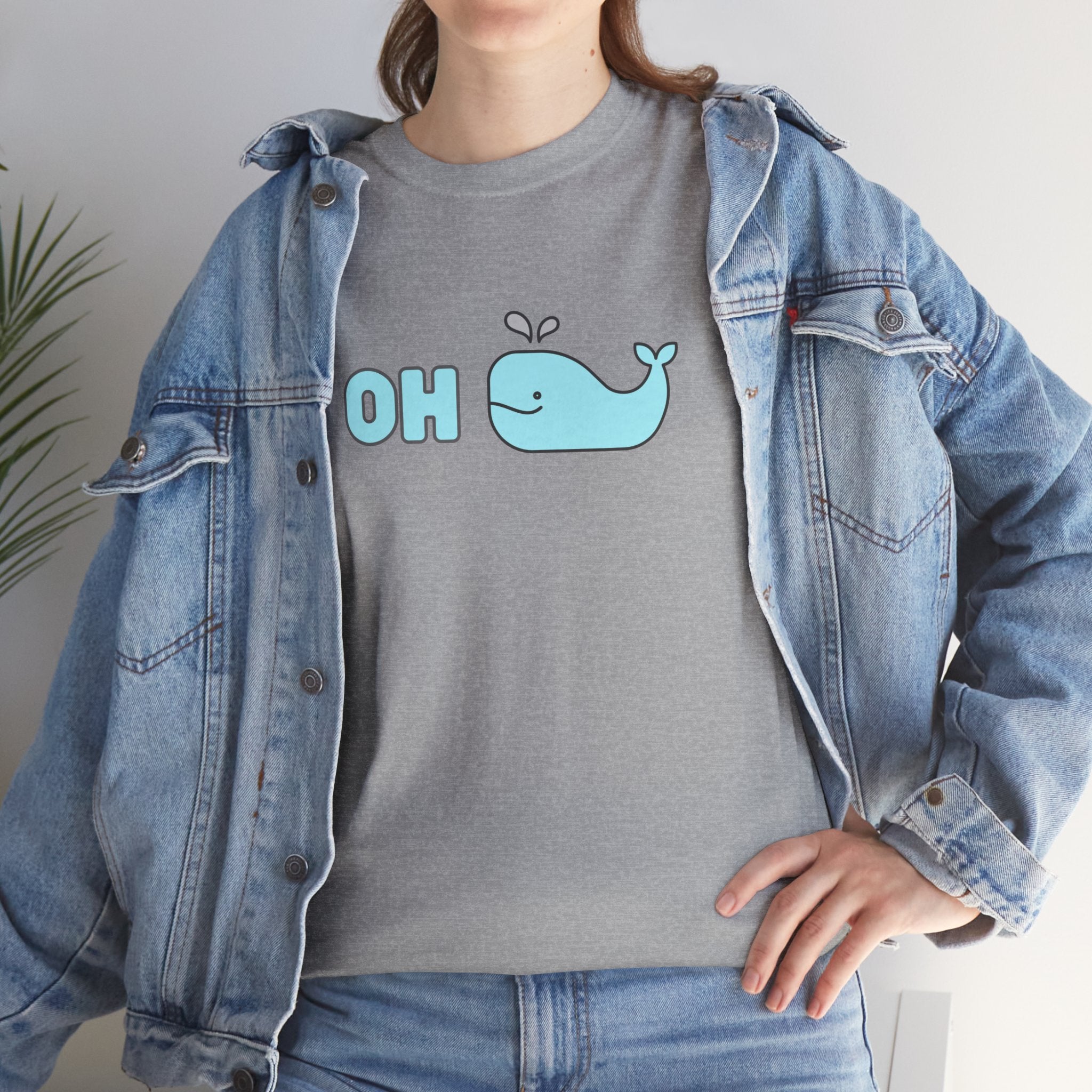 Oh Whale Funny Cute Graphic Novelty Gift Unisex T-Shirt