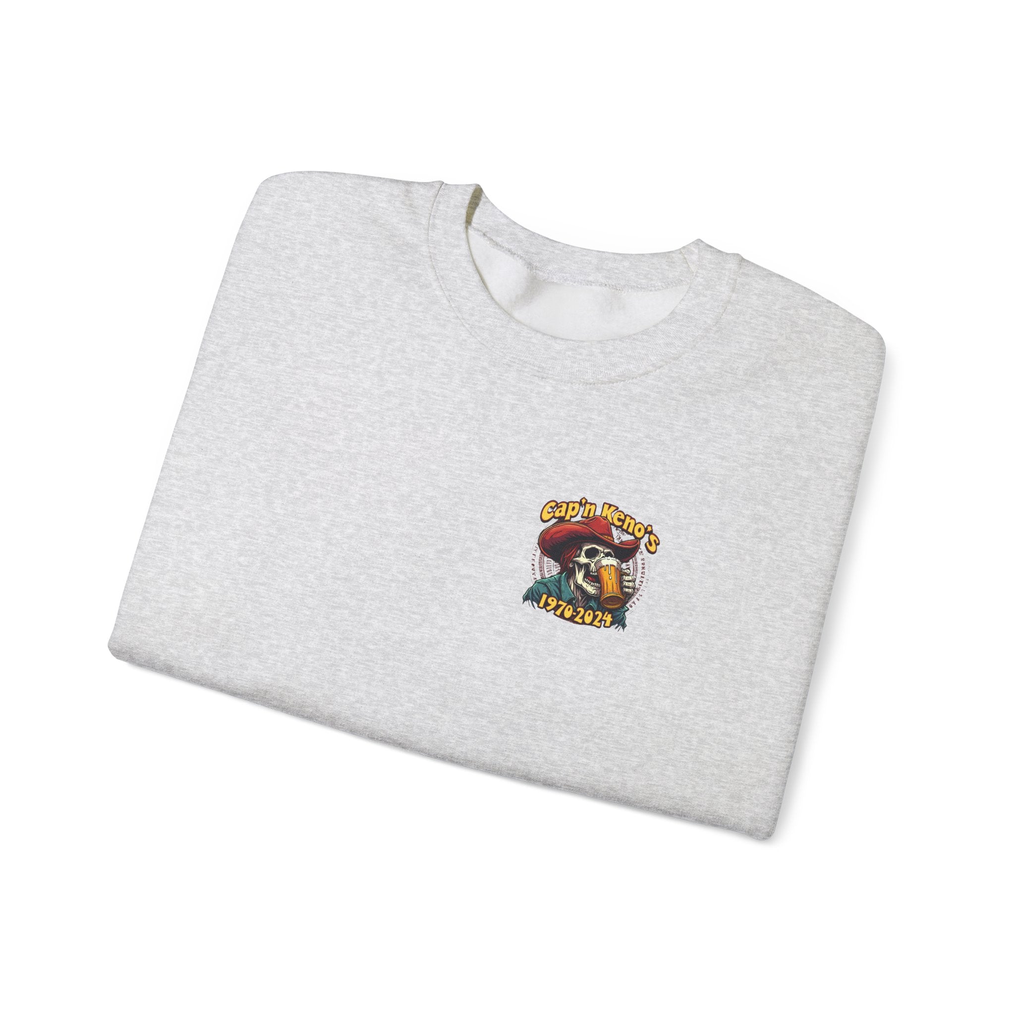 Cap'n Kenos Vintage Skull Graphic Sweatshirt