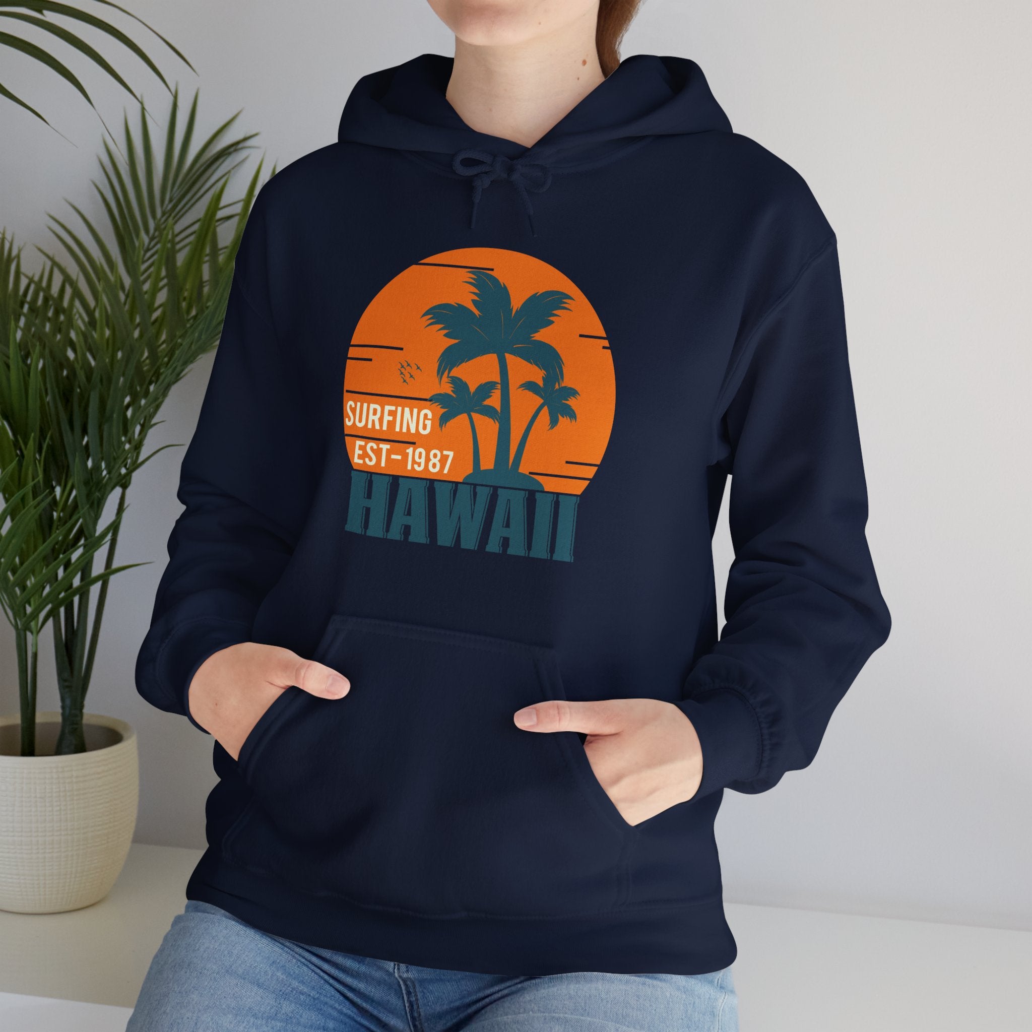 Hawaii Surfing Souvenir Gift Unisex Hoodie