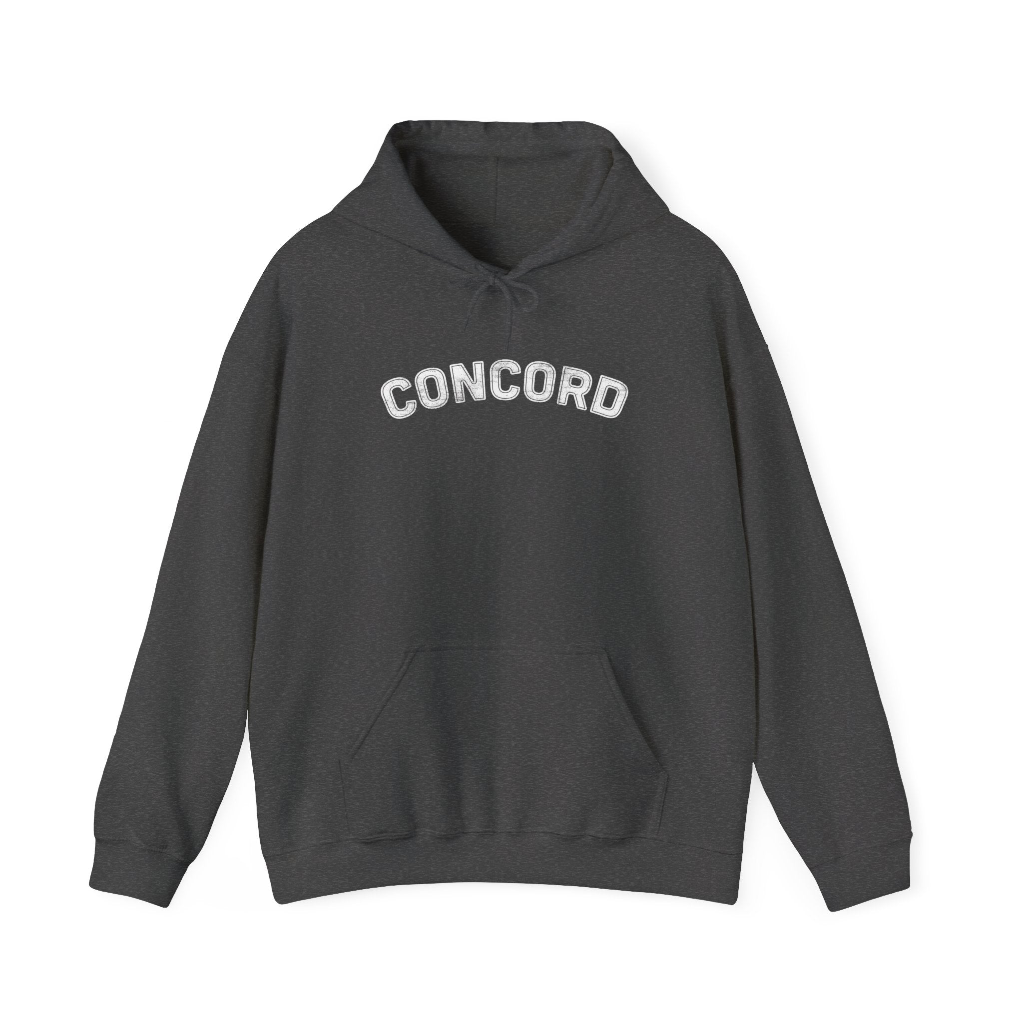 Concord North Carolina NC Curved Font Hoodie