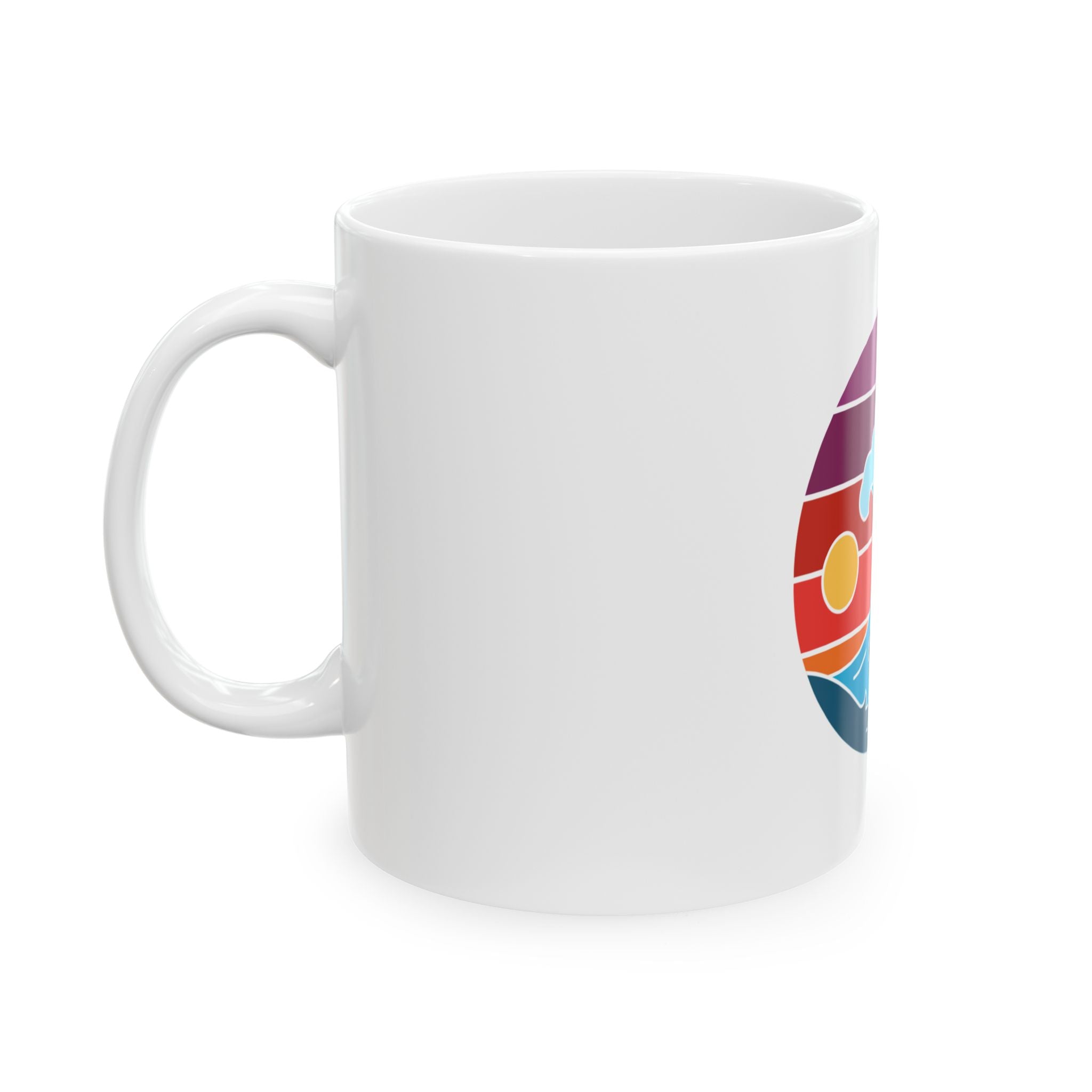 Cute Wave Retro Vintage Ceramic Coffee Mug