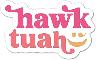 HAWK TUAH Wink funny 3" trending meme sticker, Perfect for planners, tumblers, cell phones, laptops, toolboxes, scrapbooks, Hawk Tuah Tush sticker