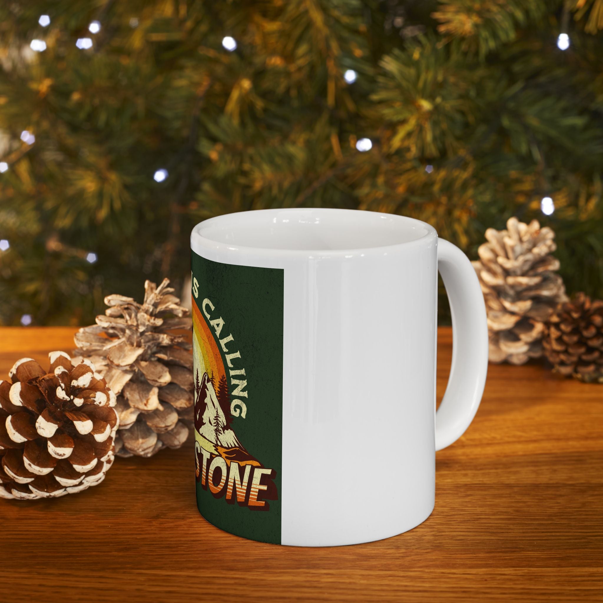 Yellowstone National Park Retro Graphic Novelty Ceramic Coffee Mug