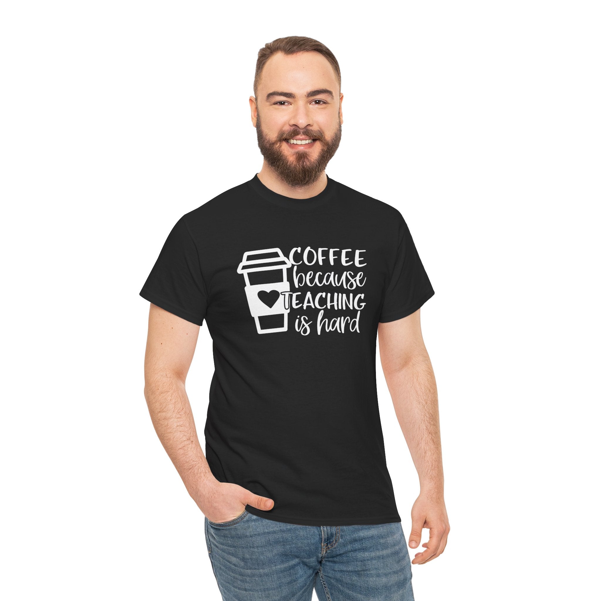 Coffee Lover Teacher Funny T-Shirt – Humor Gift for Men and Women