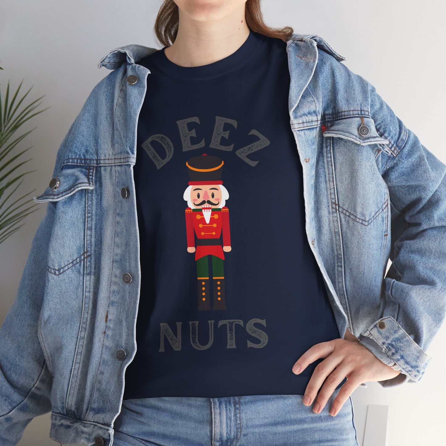 Funny Christmas Shirt Deez Nuts Nutcracker Men's Women's Humor T-Shirt